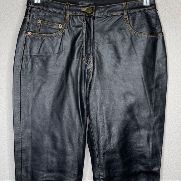 BCBGMAXAZRIA Leather Pants‎ Black - Picture 2 of 11